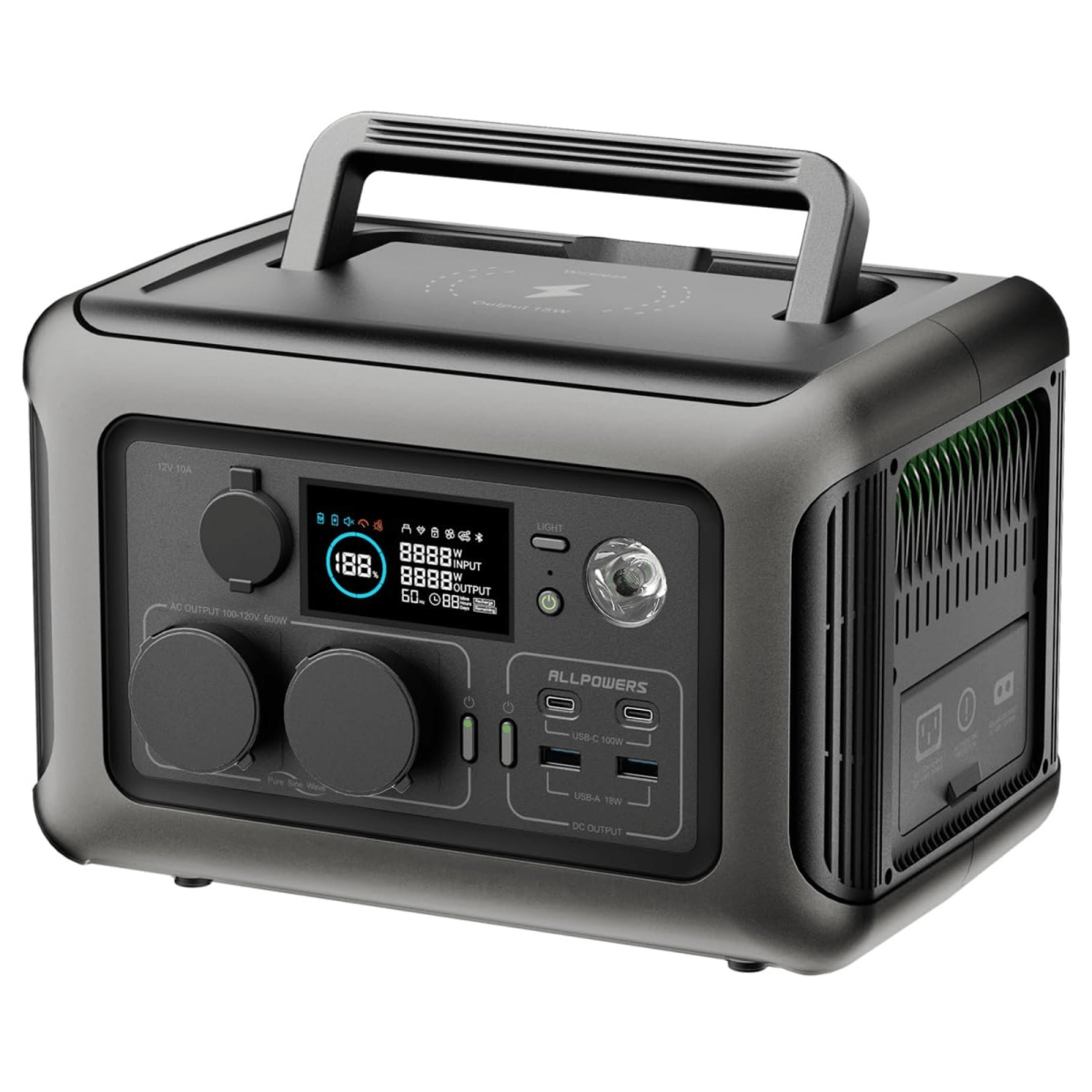 299Wh Portable Power Station with 600W LiFePO₄ Battery - Small Pet Homes
