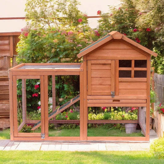 Durable Small Wooden Chicken Coop – Perfect for Limited Spaces - Small Pet Homes