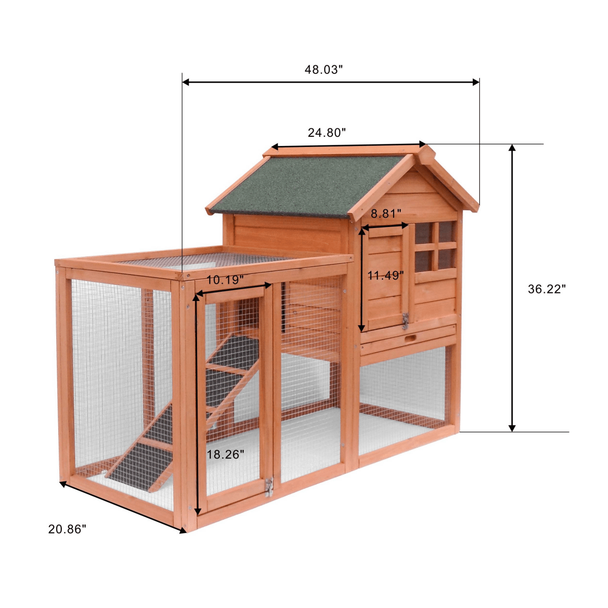 Durable Small Wooden Chicken Coop – Perfect for Limited Spaces - Small Pet Homes