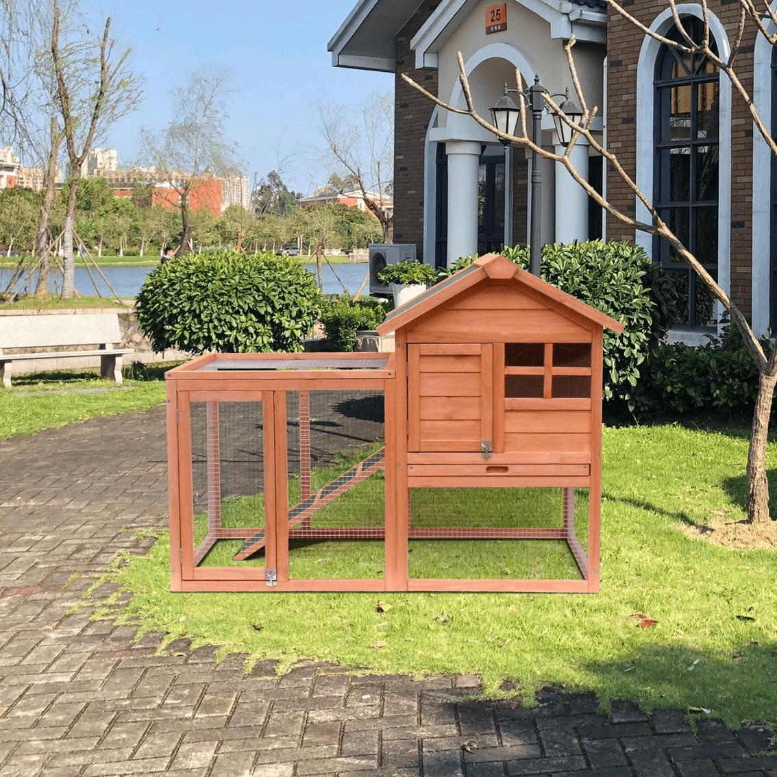 Durable Small Wooden Chicken Coop – Perfect for Limited Spaces - Small Pet Homes
